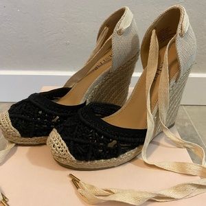 JustFab Espadrille Wedges - Size 6.5